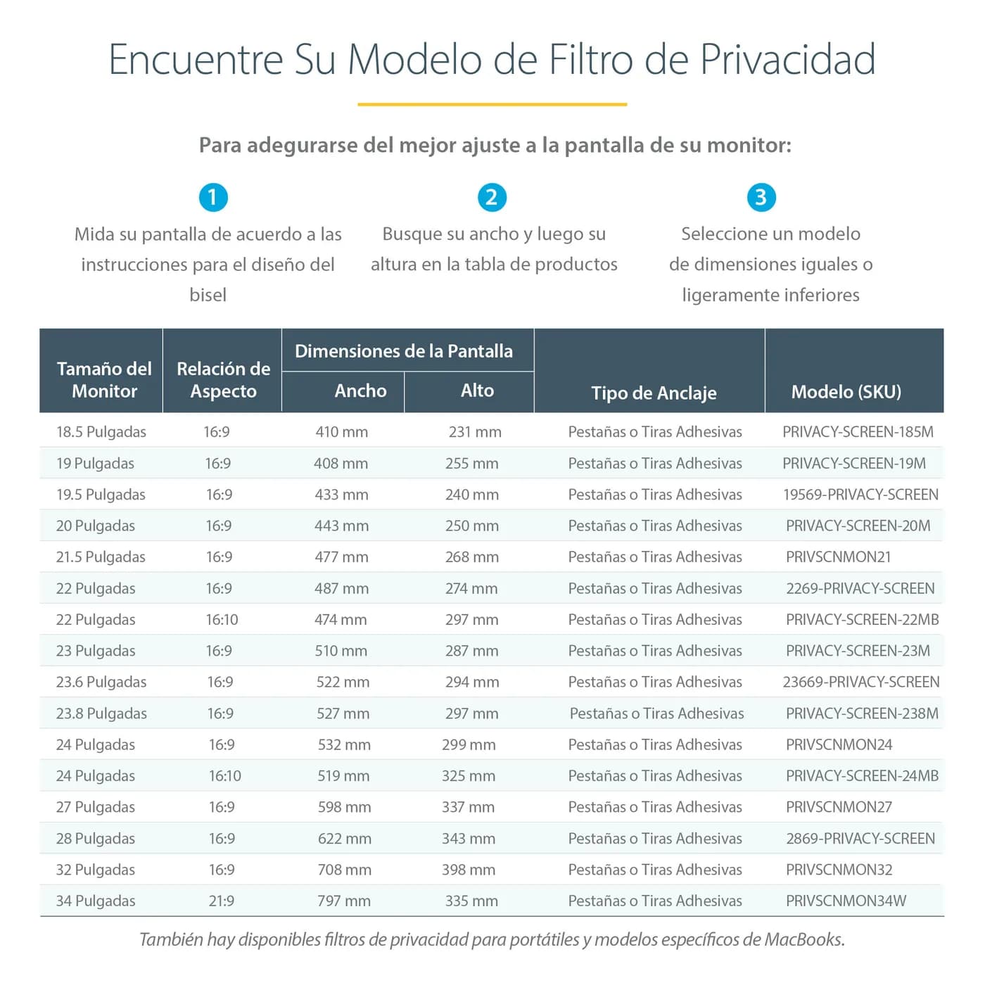 StarTech.com Filtro de Privacidad para Laptop de 24" - Universal 12