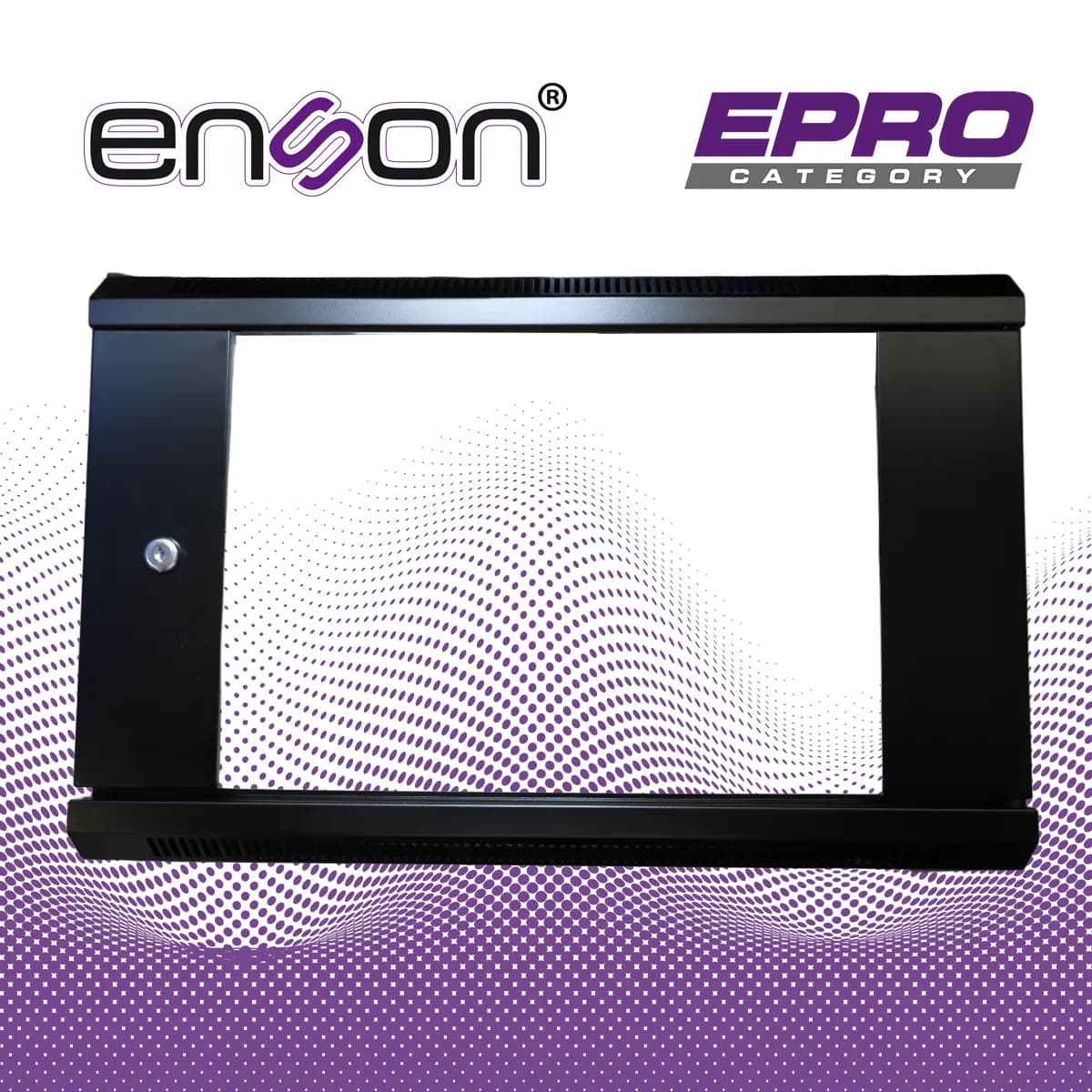 GABINETE DE PARED ENSON ENS-RKGB6UD 6UR PUERTA FRONTAL DE CRISTAL TEMP 7