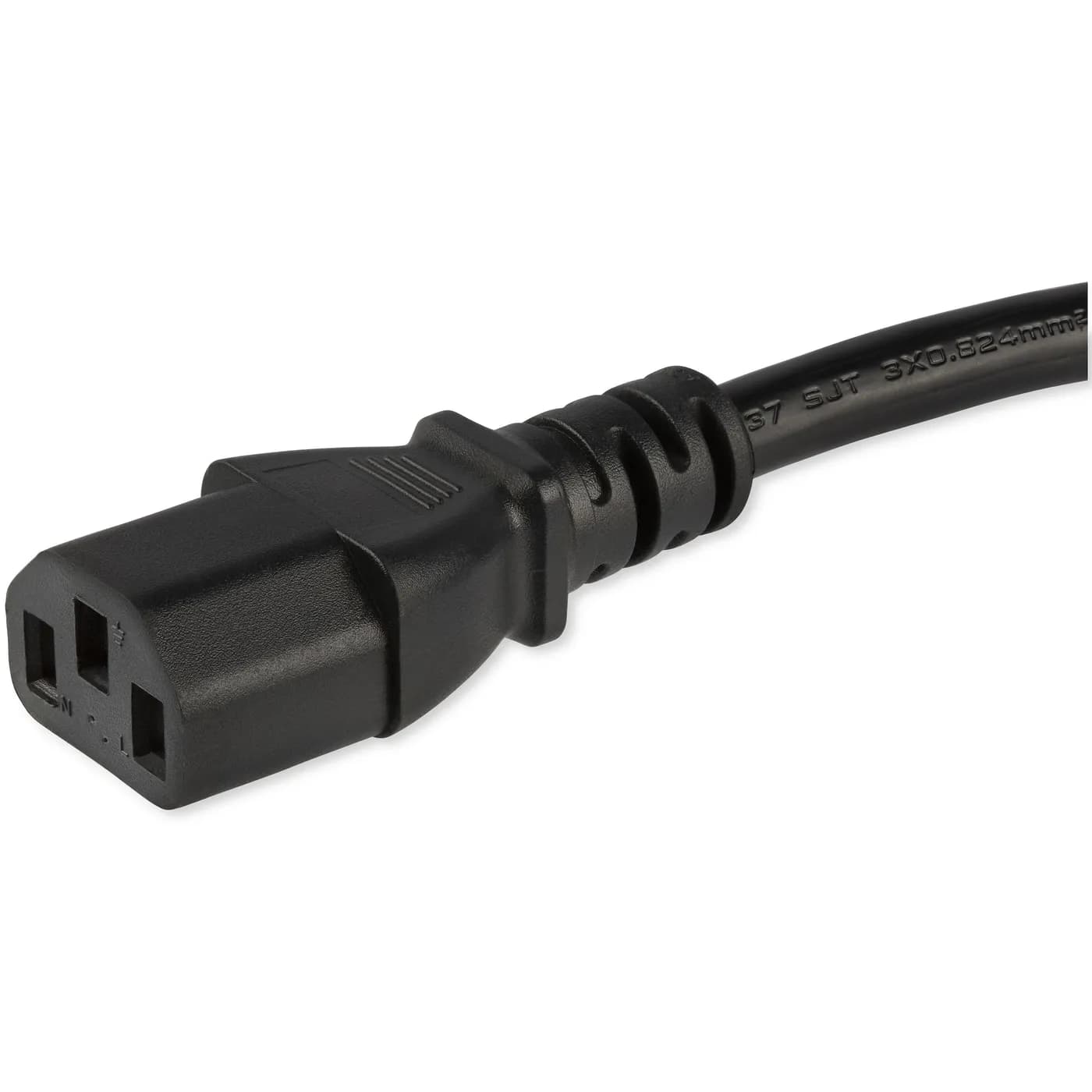 StarTech.com Cable de 3m de Alimentación para Computadora, en Ángulo R 3
