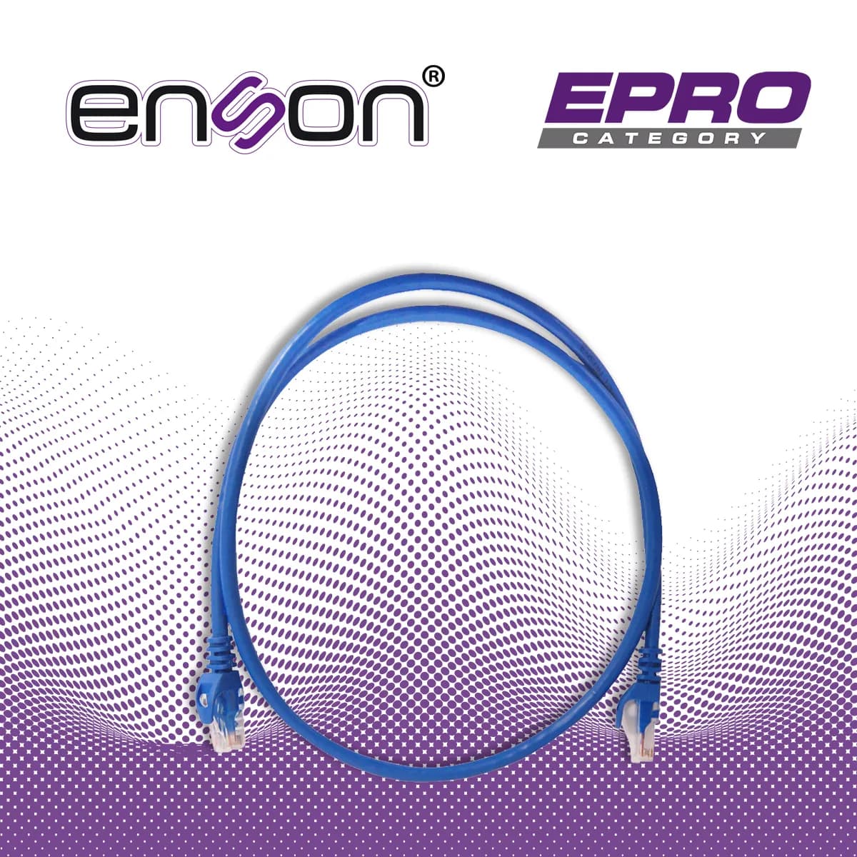 PATCHCORD UTP ENSON P6009L CAT6 90CM AZUL SERIE EPRO 100-II 100 POR CI 4