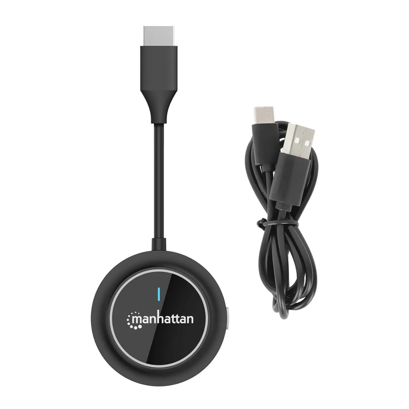 Manhattan 208444 extensor de audio/video Transmisor AV Negro 6