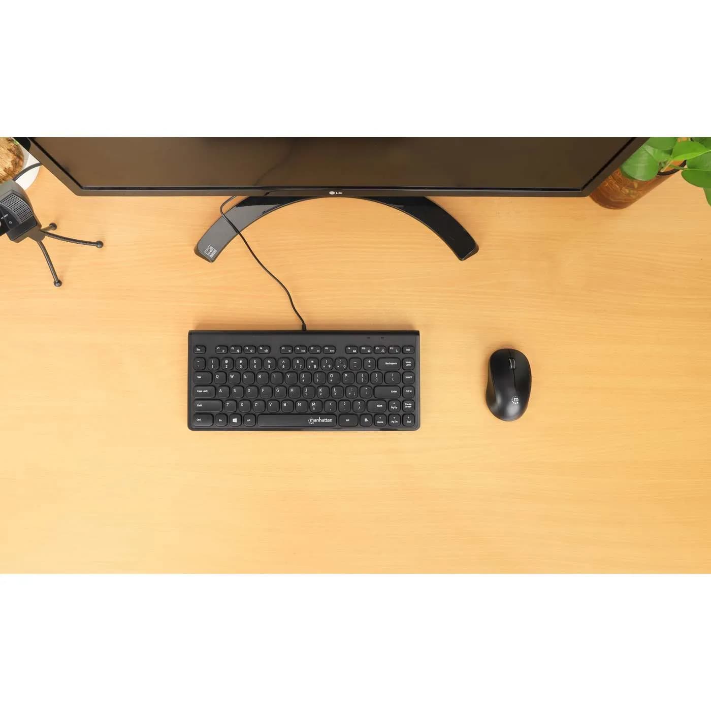 Manhattan 180702 teclado Oficina USB QWERTY Negro 8