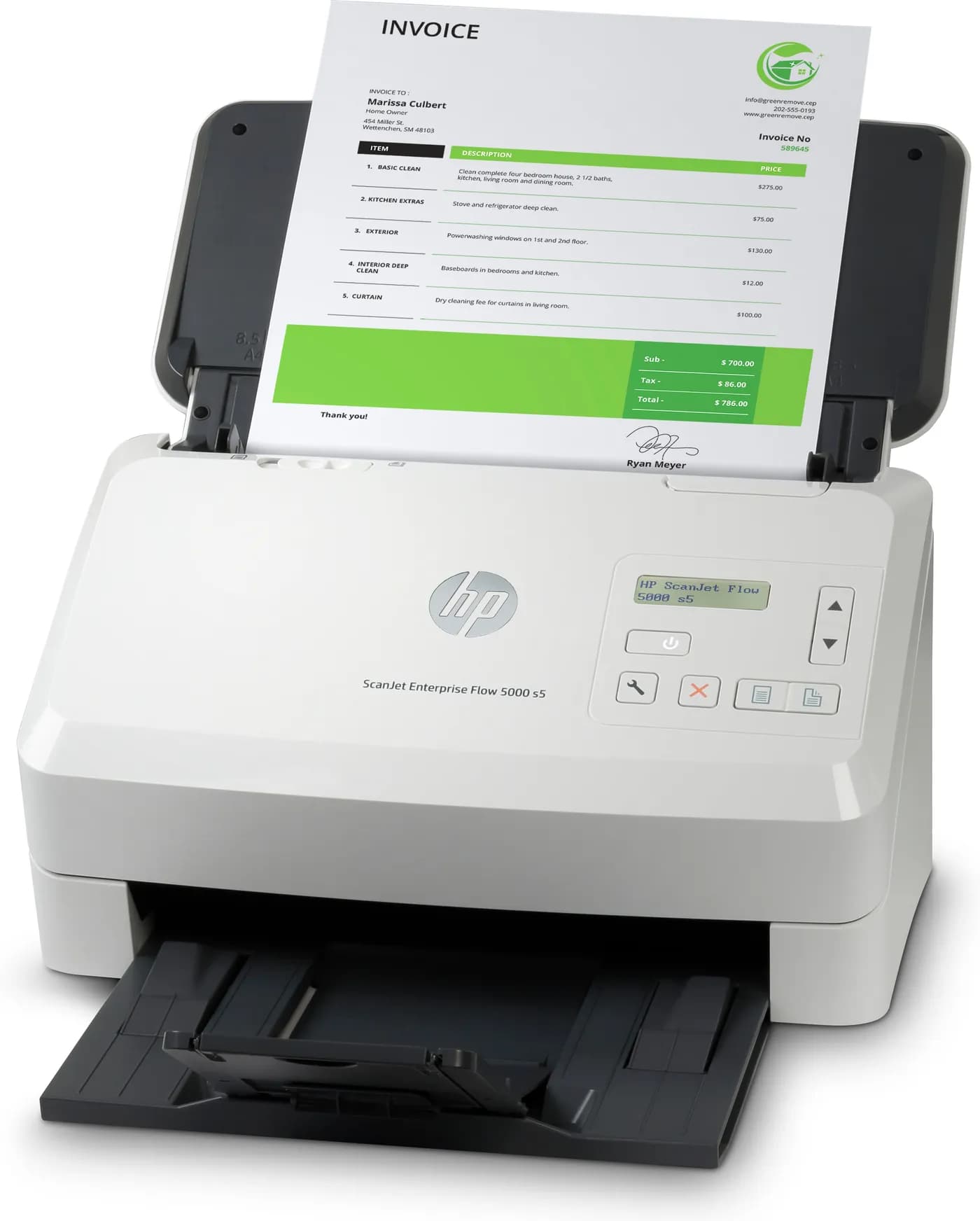 HP ScanJet Enterprise Flow 5000 s5 Escáner alimentado con hojas 600 x  8