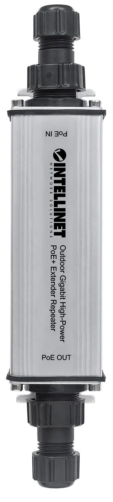 Intellinet 561211 extensor de red Repetidor de red Negro, Gris 10, 100 5