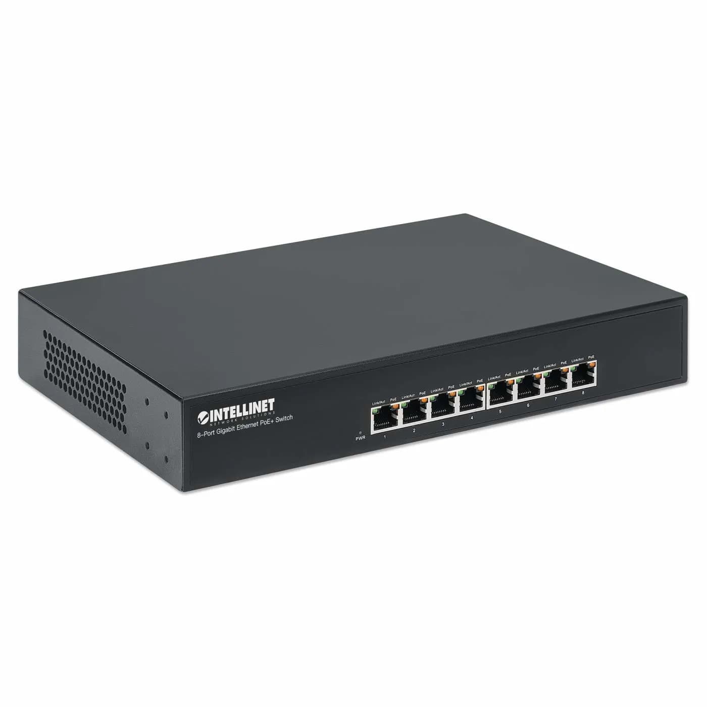 Intellinet Switch Gigabit PoE+ de 8 puertos 2