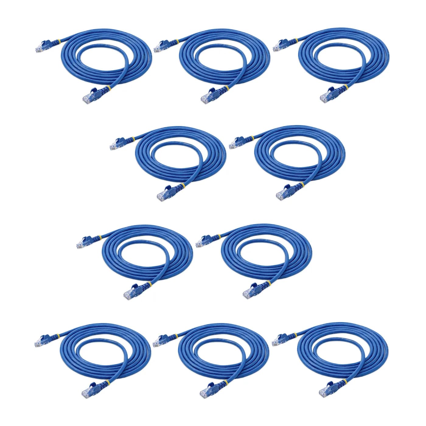 StarTech.com Cable de Red RJ45 Cat6 Azul de 2.1m - Paquete de 10 Unida 5