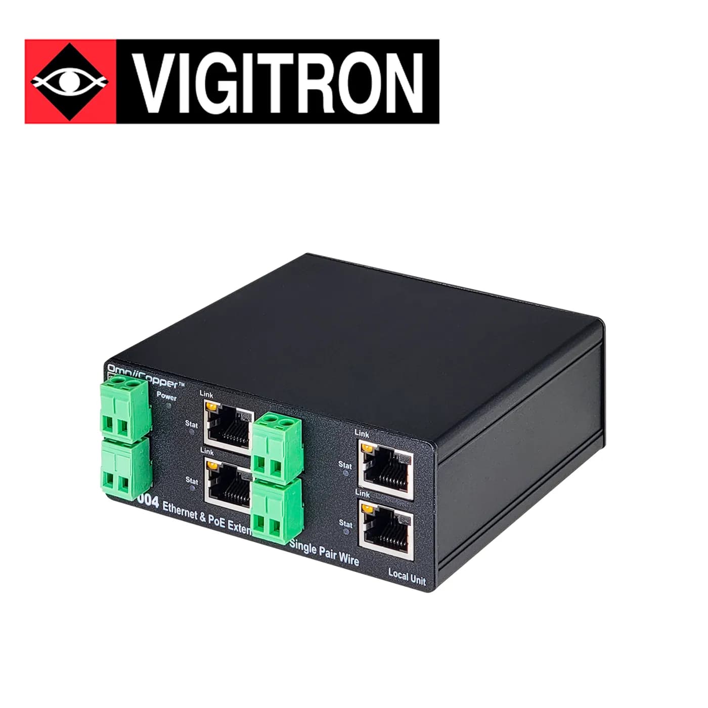 RECEPTOR ETHERNET PAR UNICO Y POE  914 METROS VIGITRON MODELO VI27001/ 3