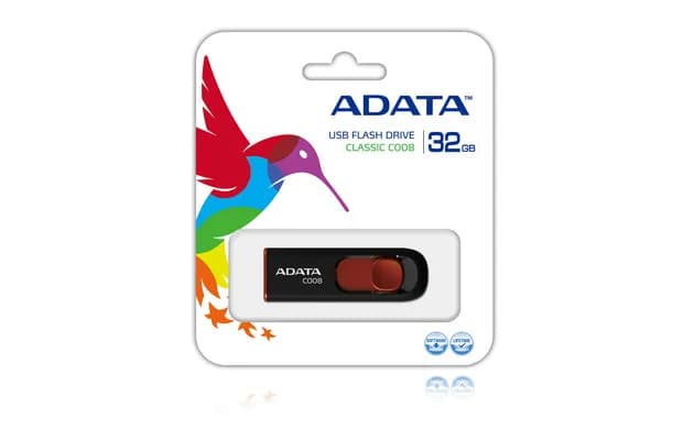 ADATA 32GB C008 unidad flash USB USB tipo A 2.0 Negro, Rojo 2