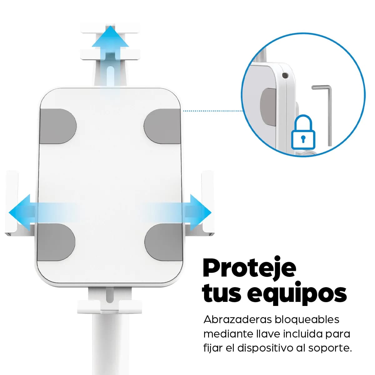 Manhattan 406352 soporte Tablet/UMPC Blanco 9