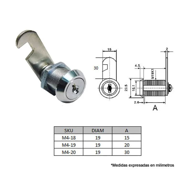 WEJOIN WJBLK01 - Llave y Cerradura para Barrera Vehicular Wejoin 2