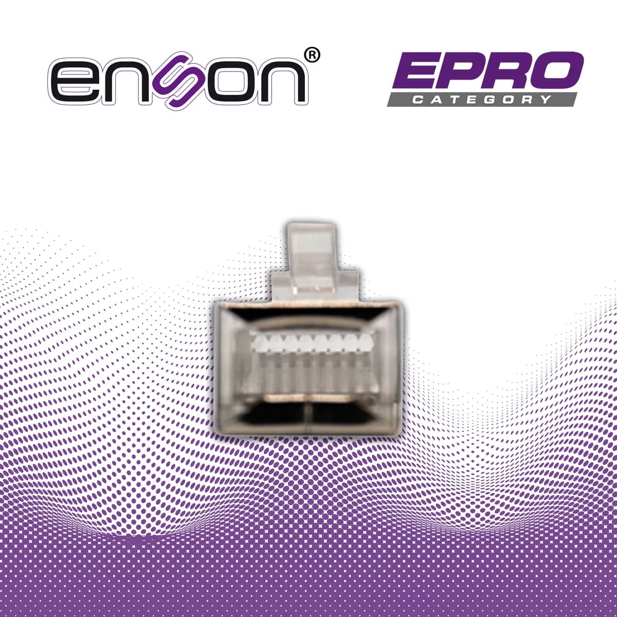CONECTOR PLUG  SRJ45 BLINDADO CAT5E ENSON ENS-SRJ45-CAT5E PARA CABLE U 7