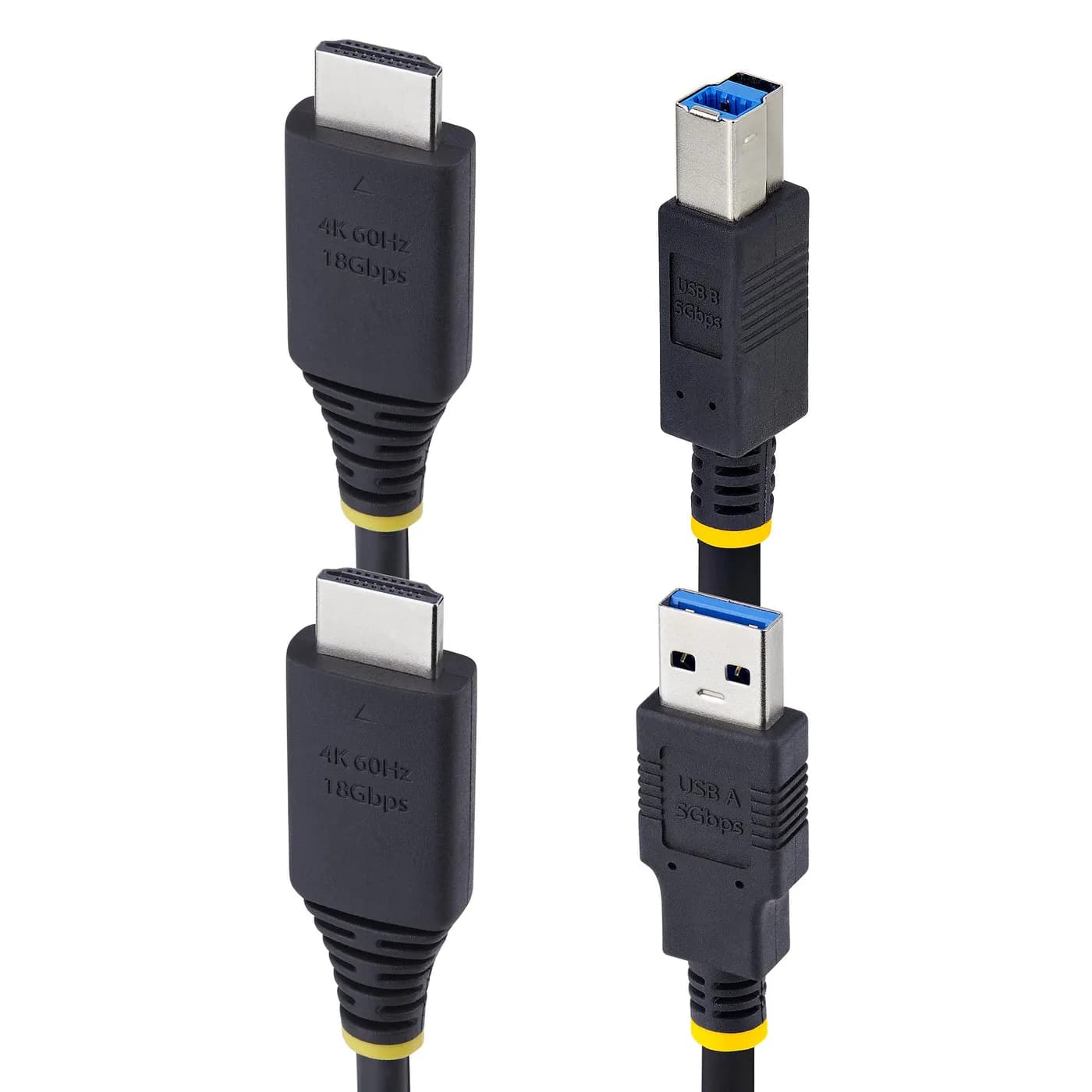 StarTech.com Cable KVM HDMI y USB 3.0 5Gbps de 1.8m - 4K 60Hz - Cable  2