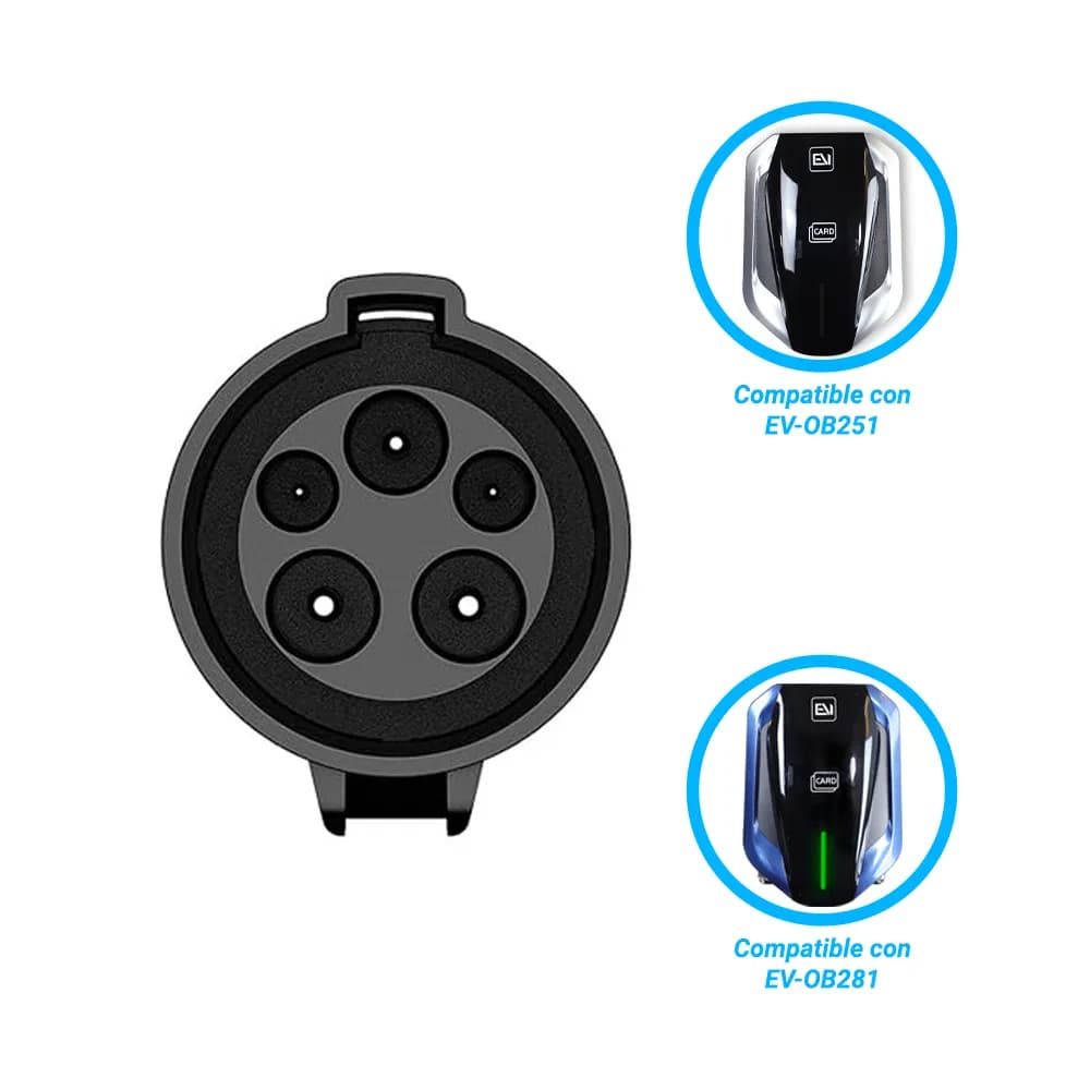 ADAPTADOR T1-TESLA ALTER DE CONECTOR TIPO 1 A TESLA COMPATIBLE CON CAR 2