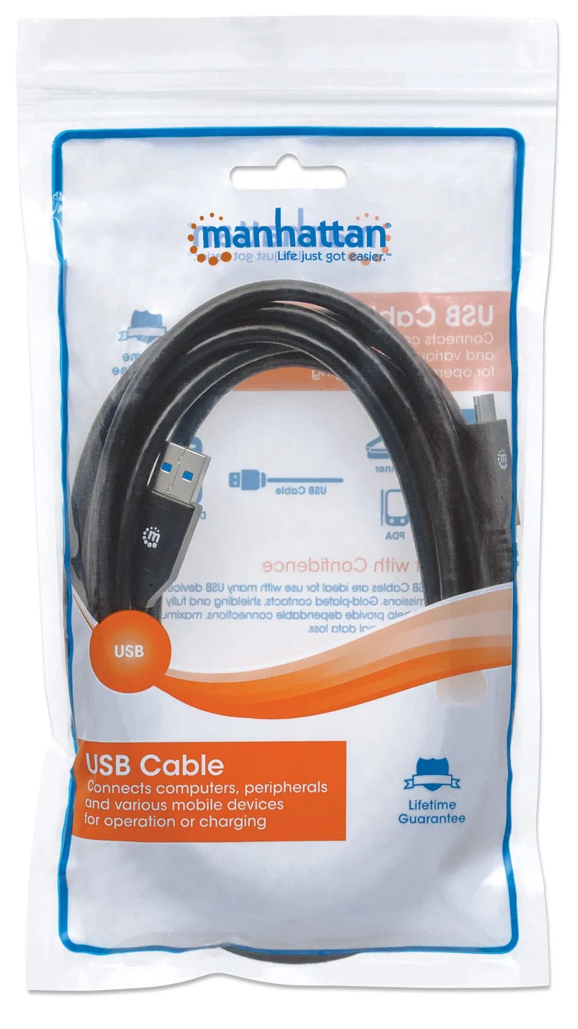 Manhattan Cable para Dispositivos USB-C de SúperVelocidad 5