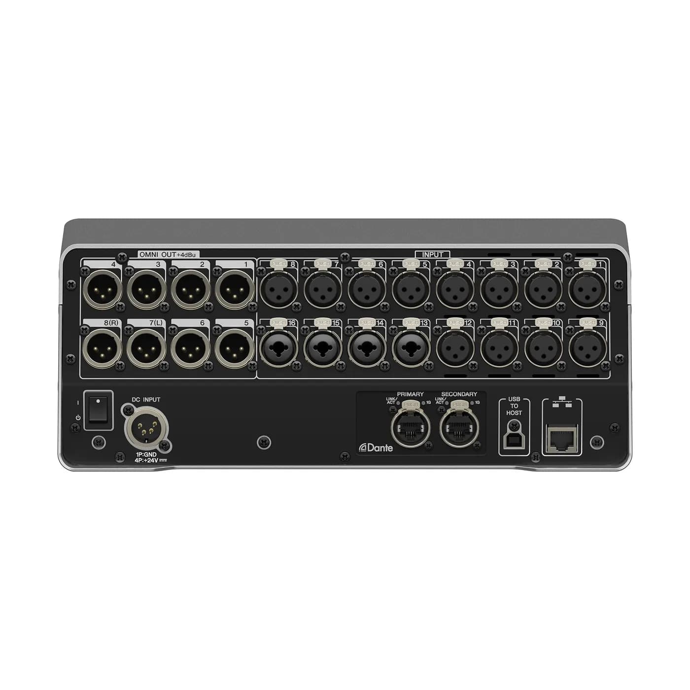 Consola de Mezcla Digital / 16 Canales / 8 Salidas / Pantalla Táctil 9 4