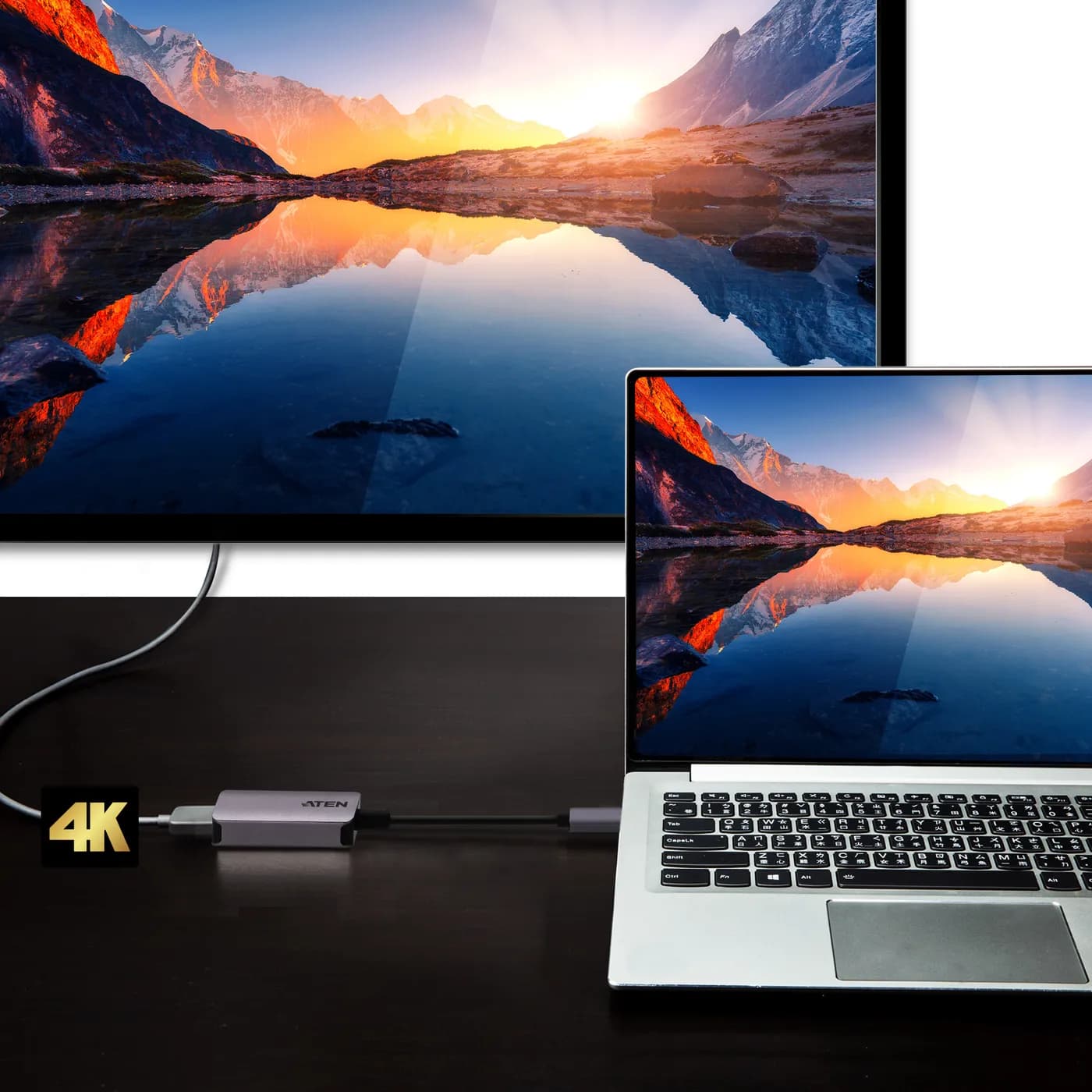 ATEN UC3008A1 adaptador de cable de vídeo 0.154 m USB Tipo C HDMI Tipo 4