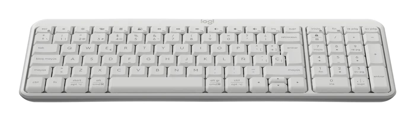 Logitech 920-013446 teclado Universal Bluetooth QWERTY Español Blanco 2
