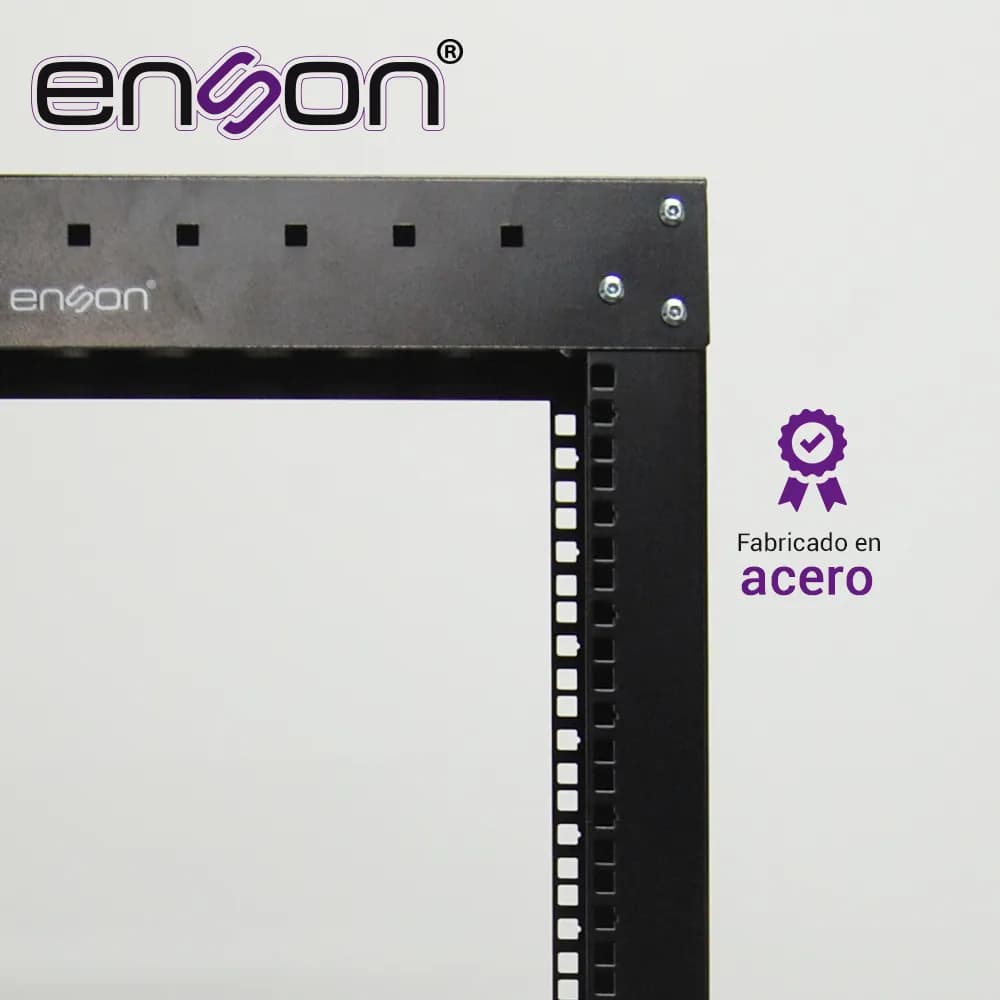 RACK VERTICAL ENSON ENS-RACK244 DE 42UR DOS POSTES EMPOTRABLE IDEAL PA 6