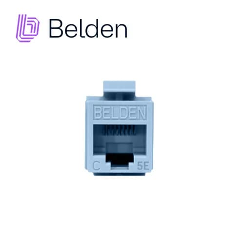 CONECTOR MODULAR JACK RJ45 CAT5E BELDEN AX101315 ESTILO KEYCONNECT AZU 2
