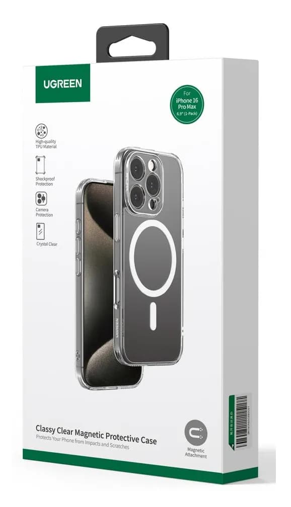 Ugreen 45927 carcasa para celulares 16 cm (6.3") Carcasa rígida Transp 2