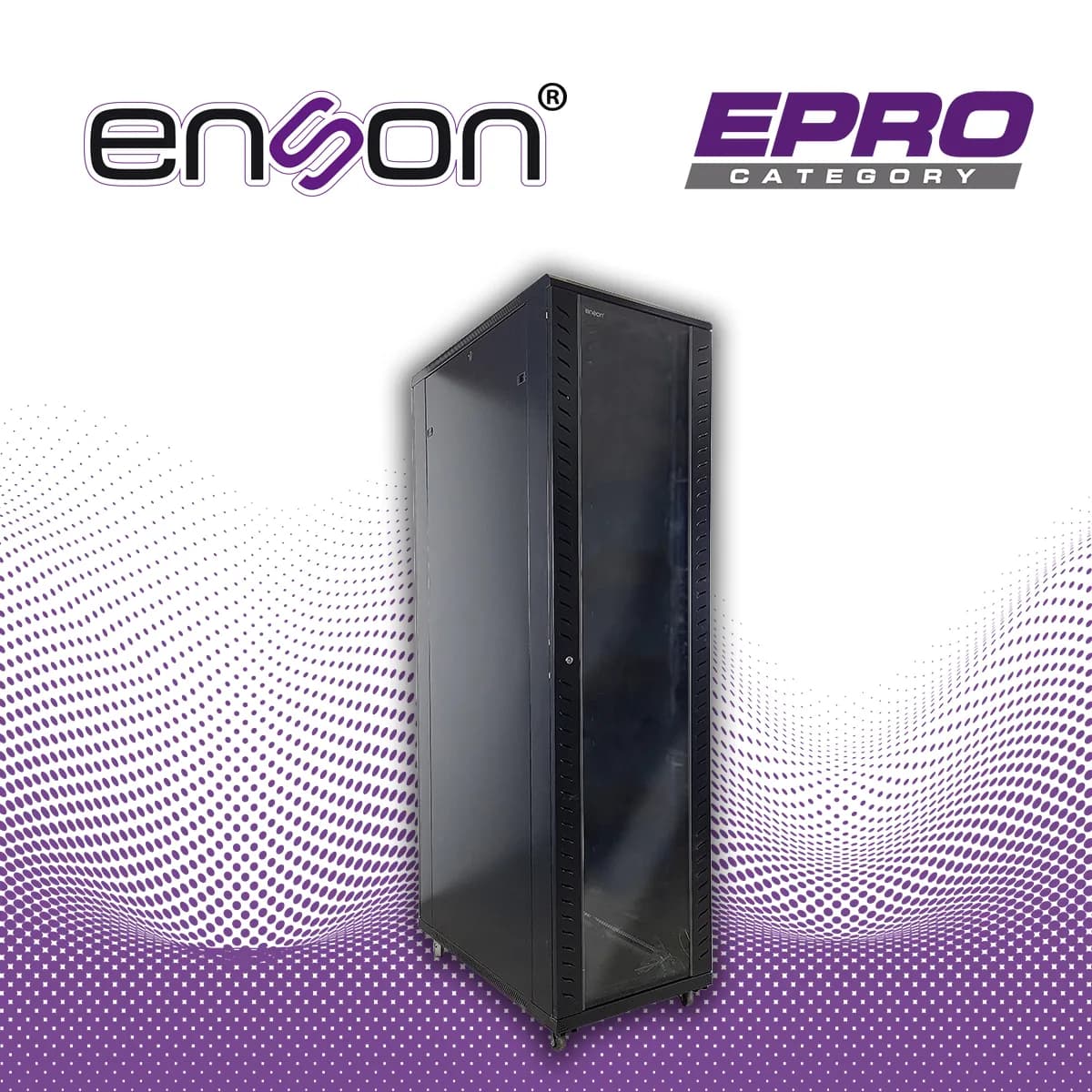 GABINETE DE PISO ENSON ENS-RKGB45U4 45UR 600X1000X2105MM PUERTA CRISTA 4