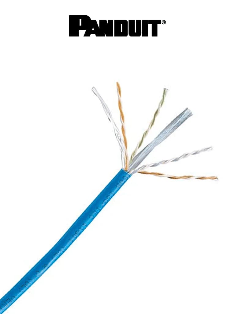 BOBINA PANDUIT NUC6C04BU-ME DE CABLE UTP 305 M DE COBRE, NETKEY, REELE